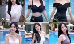 泳装美女视频,夏日海滩的性感诱惑